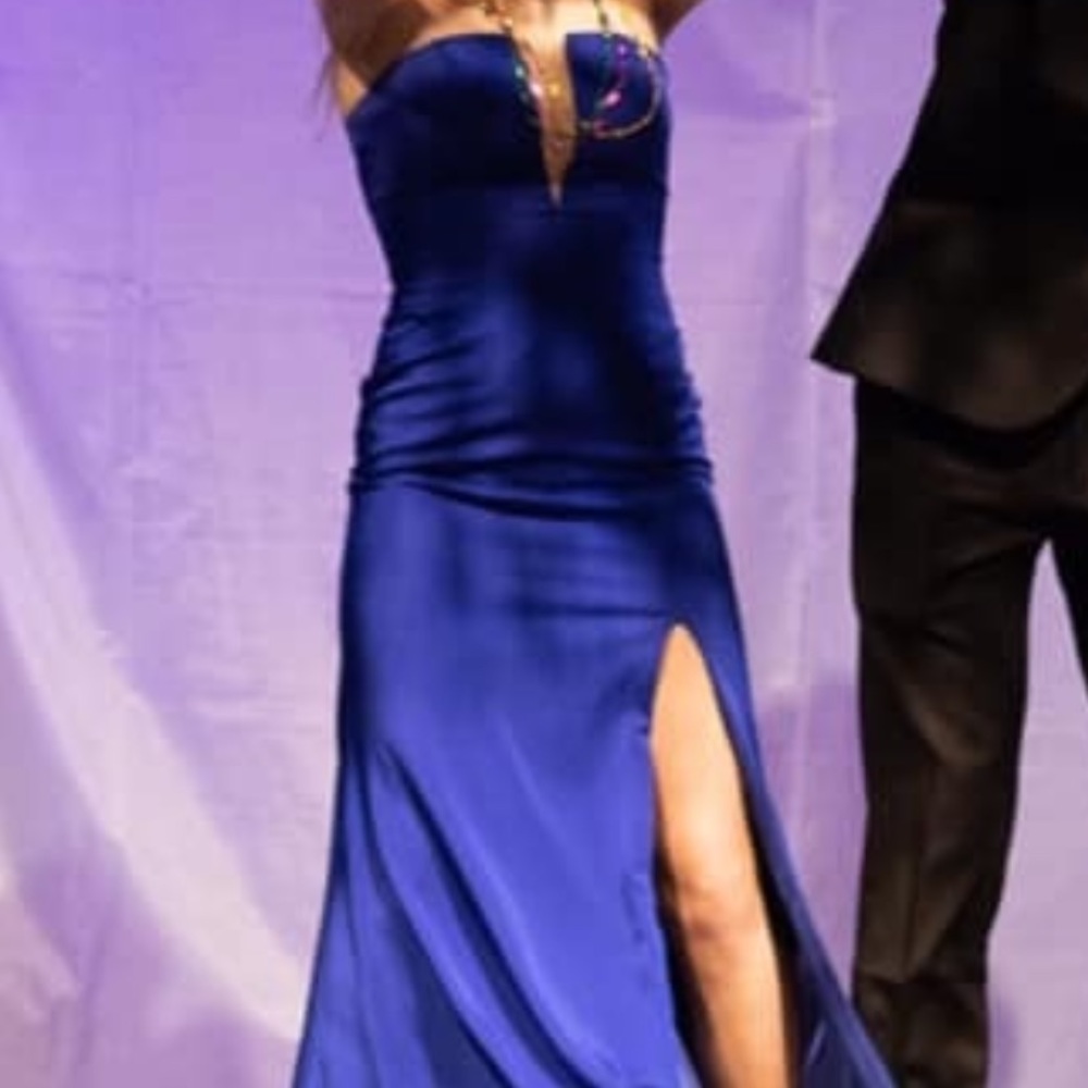 Jovani blue formal dress size 2